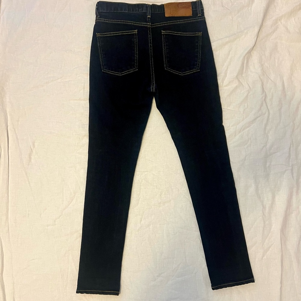 Naked & Famous Deep Indigo Stretch Stacked Guy Selvedge Jeans 30 (34x33)